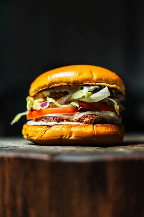 Smile Salad, fotografia real do burger artesanal